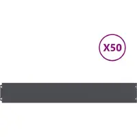 vidaXL Bordure de jardin, 50 pièces, 15 x 103 cm, acier laminé à froid