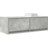 vidaXL Armoire TV gris béton 80x31x25,5 cm Bois composite