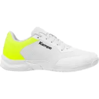 Kempa Kourtfly THREE Women Blanc/Jaune fluo , Couleur:blanc/jaune fluo, Tailles :38.5 (UK 5 1/2)