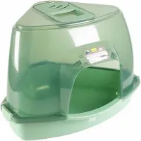 Europet Bac à litière Europete Bernina Prism transparent/vert, taille : L