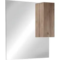 Meublorama Miroir FRASSI en chêne clair avec rangement – L100 x H110 x P18 cm