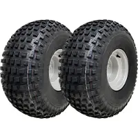Wanda Pneus 22x11,00-8 à crans sur jante à 4 crampons, roues quadruples 100mm PCD - jeu de 2