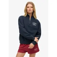 Superdry Athletic Essential Half Zip Sweatshirt Bleu XS Femme