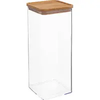 5 Five Boîte carrée Eske 2L avec couvercle en bambou