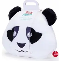 Trudi Coussin panda 35x37x9 cm, taille M, coussin en peluche de haute qualité avec des matériaux super (35 x 37 cm)