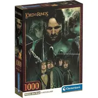 Clementoni - Puzzle 1000 pièces pour adultes et adolescents, Special Series, thème Seigneur des Anneaux, Compact Box avec poster, idée cadeau pour dames et messieurs, Italy, 70 x 50 cm, 39963