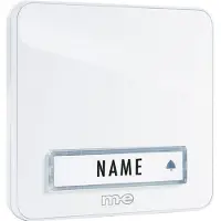 M-E MODERN-ELECTRONICS Bouton-poussoir de sonnette KTA 1 famille blanc (KTA-1 W)