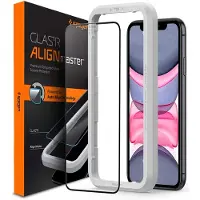 Spigen Protection d'écran en verre trempé AlignMaster Full Cover Apple iPhone 11 / Xr
