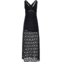 GUESS Robe SL LIZA LONG DRESS femmes - Noir - EU L