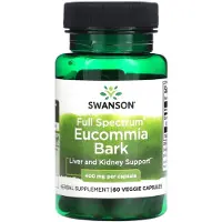 Swanson Health , Écorce d'Eucommia Spectre Complet, 400 mg, 60 Gélules Végétales