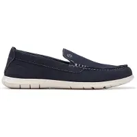 Clarks pour homme. 26176955 Flexway Step Mocassins en cuir marine (43), Plat, Aucun, Casuel