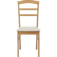 vidaXL - 2 chaises de salle à manger. Bois d'hévéa massif, couleur naturelle et claire