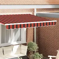 Prolenta Maison Exclusive - Remplacement de volant pour store, rayures orange et marron, longueur 3 mètres