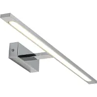 Light Prestige Applique murale LED Isla chromée 20 W, blanc neutre, 1 400 lm, métal, dimensions : 5 x 62 x 14 cm, IP44,