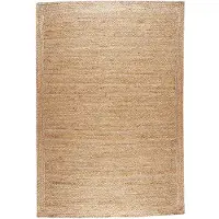 NATURL. Tapis en jute | Fair Naturel | 130x200cm | Marron | Rectangulaire | Tapis