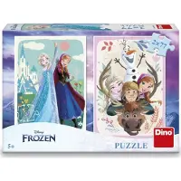 Dinotoys Puzzle DINO Le royaume des glaces : Anna et Elsa 2x77 pièces