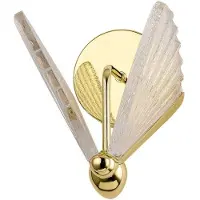 Light Prestige Applique murale LED Mariposa dorée et transparente 10 W, nuances de blanc, 1040 lm, verre, dimensions : 22 x 18 x 24 cm, IP20,