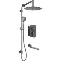 Deante Concealed Shower Set With Mixer Box Bxywdqam Argenté