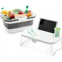 InnovaGoods Panier pique-nique pliable avec couvercle de table Pique-nique
