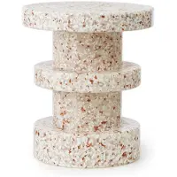 Normann Copenhagen Table d'appoint blanche empilable Bit Stool