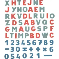 Smoby Jouet magnétique - 72 pièces - Lettres et chiffres magnéti - - UneTaille - Jouets Magnétiques