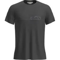Icebreaker Merino Core Single Line Camp Short Sleeve T-shirt Gris L Homme