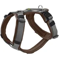 Hunter harnais Maldon Up avec poignée marron/gris, taille : L / largeur : 2,5 cm