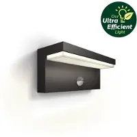 Philips Led Bustan 8720169257412 Applique Led Extérieure Avec Détecteur De Mouvement Led 3.8 W Anthracite