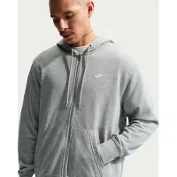 Nike Veste de survêtement 'Club Fleece' gris chiné / blanc