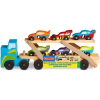 Melissa & Doug Wooden Vehicles Carrier 806254 Car Tiy Multicolore Enfants