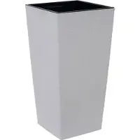 Garden NIZZA GROOVE LA834-05 Jardinière Polypropylène Crème (40 x 40 x 75 cm)