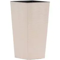 Siena Garden Pots de plantation NICE GROOVE crème Rillenoptik, 35 x 35 x 68 cm (35 x 35 x 68 cm)