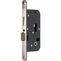 Nemef Einsatzschloss - Edelstahl gebürstet - Edelstahl - - 4429 SKG Safety - Senior Lock Round (Serrure à mortaise)