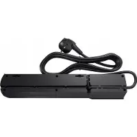 Un Bloc multiprises - KEL - 5 prises - 5m - 10A - Parafoudre intégré - Noir