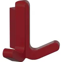 Hewi Crochet double série 477 mat, élastique Plastique (TPU) 33 rouge rubis Hauteur 69 mm