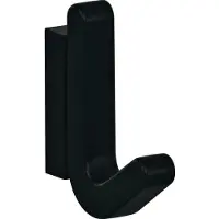 Hewi Crochet simple série 477 mat, élastique Plastique (TPU) 90 noir profond Hauteur 68 mm