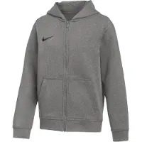 Nike Garçons, Pull-over, Park 26 Fleece Full-Zip Hoodie for Kids, Dark Gray IB1232 063, Gris, (L)