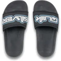 Quiksilver - Sandales pour enfants, modèle Rivi Wordmark Slide II, couleur noire, taille 3 5 (37)