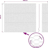 vidaXL : Clôture en panneaux soudés, 1,5 x 10 mètres, PVC, gris