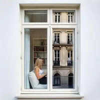 DIMEXACT - Film miroir sans tain argent chromé - Haute durabilité - 75 cm x 1 m - en Rouleau