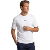 Hugo Boss T-Shirt 'Chup' noir / blanc