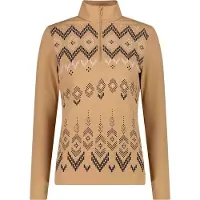 CMP 34l4236 Half Zip Sweatshirt Beige S Femme