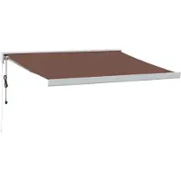vidaXL Store automatique brun 350x250 cm