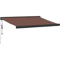 vidaXL Store automatique brun 350x250 cm
