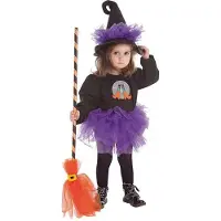 Creaciones Llopis Déguisement De Sorcière Fille Avec Tutu Et Talons