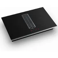 Klarstein Verosteel Plaque Induction Avec Hotte Intégrée - 80cm, 4 Zones, 7400W, Curseur Tactile, Minuterie, Détection Casseroles, Verre Noir, Sécurité Enfant, Plaque Cuisson Hotte Intégrée