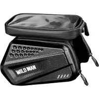 WildmanT Sacoche vélo étanche 1L volume total fenêtre tactile Wildman ES6 Noir