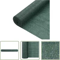 The Living Store Grillage de clôture vert 1,5x50 m HDPE 75 g/m²