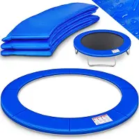 Kiduku Couverture de rebord de trampoline Bleu Ø305 cm Couverture de ressort indéchirable Protection de rebord