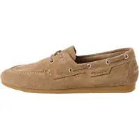 Tamaris Chaussure basse 'Mokassin aus Leder' taupe